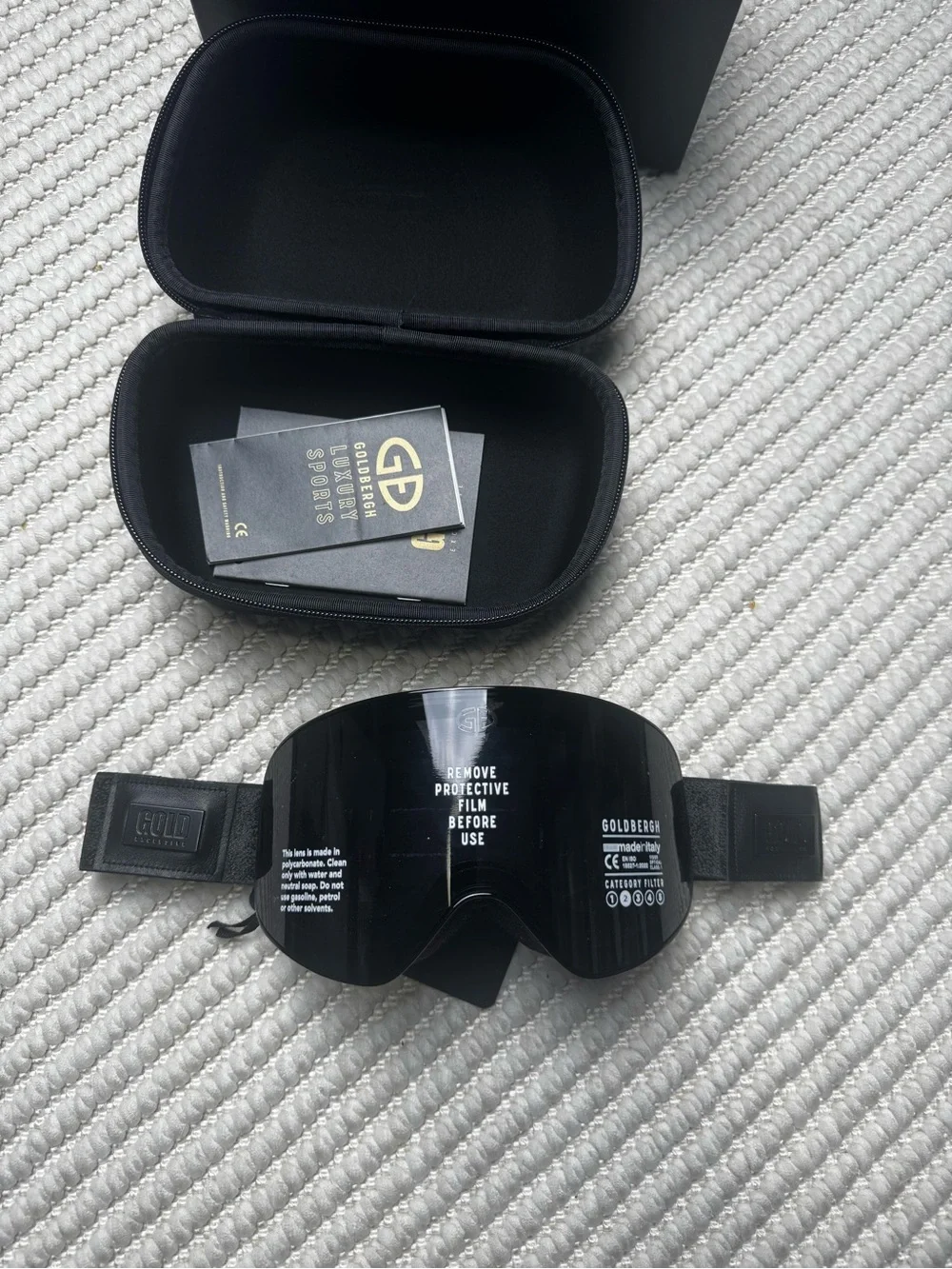Goldbergh Veil Ski Goggles in Lace Black NEW in box